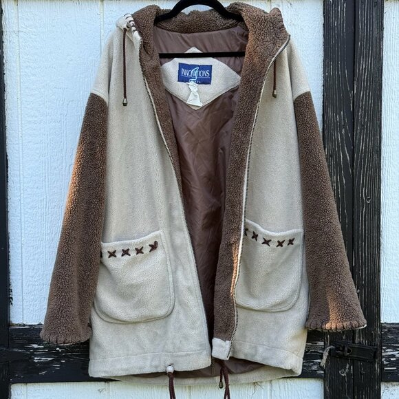 Vintage Innovations by Izzi Outerwear Sherpa Coat - Picture 1 of 10